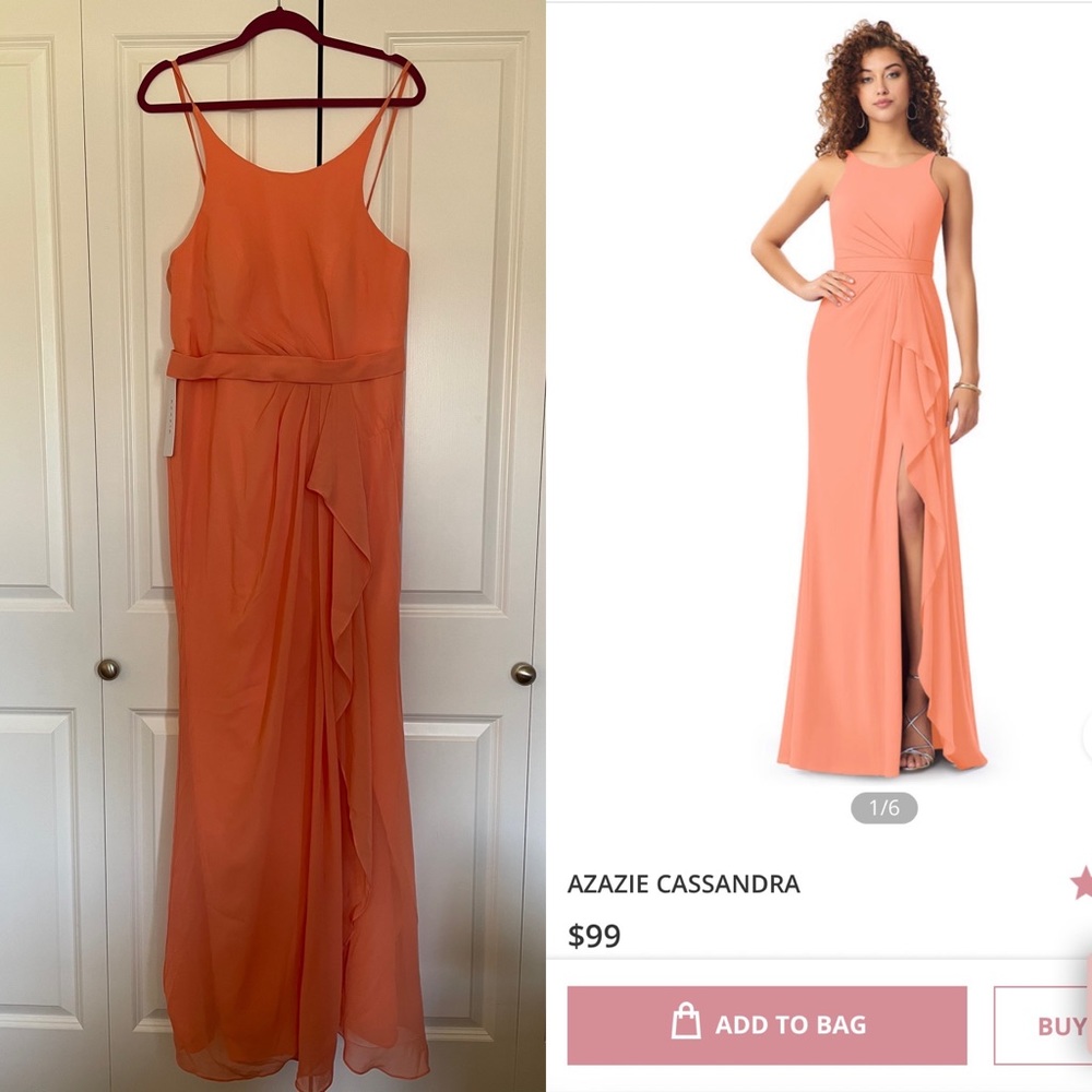 NWT Azazie Cassandra Bridesmaid/Evening Dress